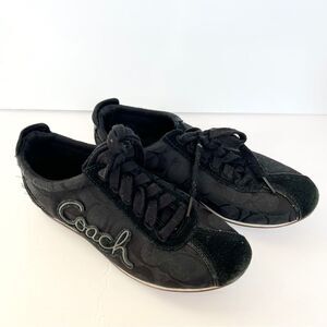 Coach Black Lace Up Sneaker “Devin”